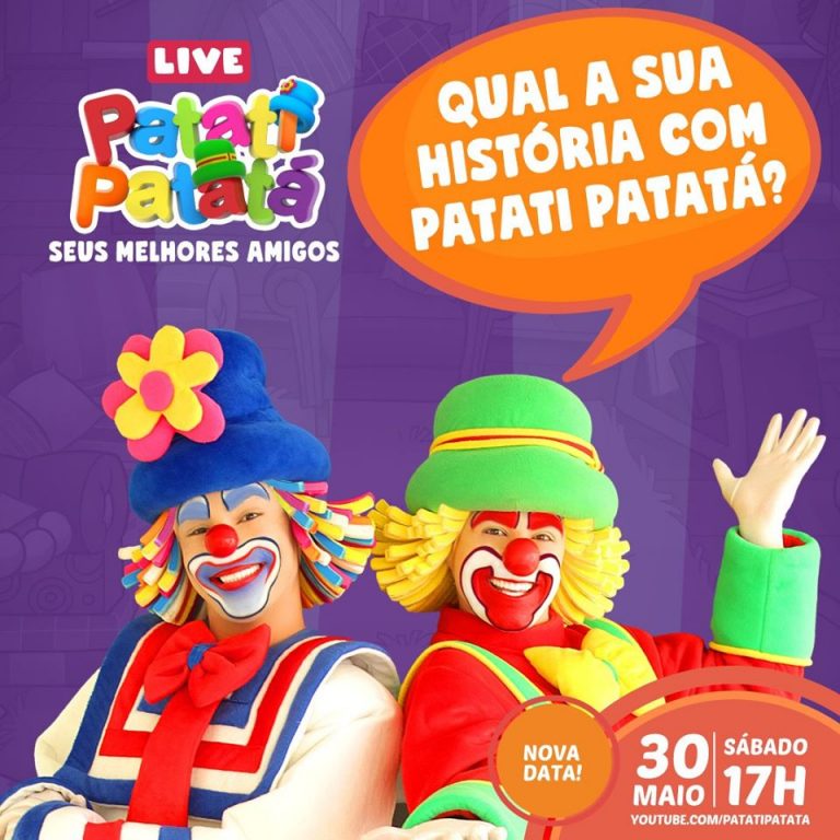 Muralzinho de Ideias - Tem live com Patati Patatá neste sábado