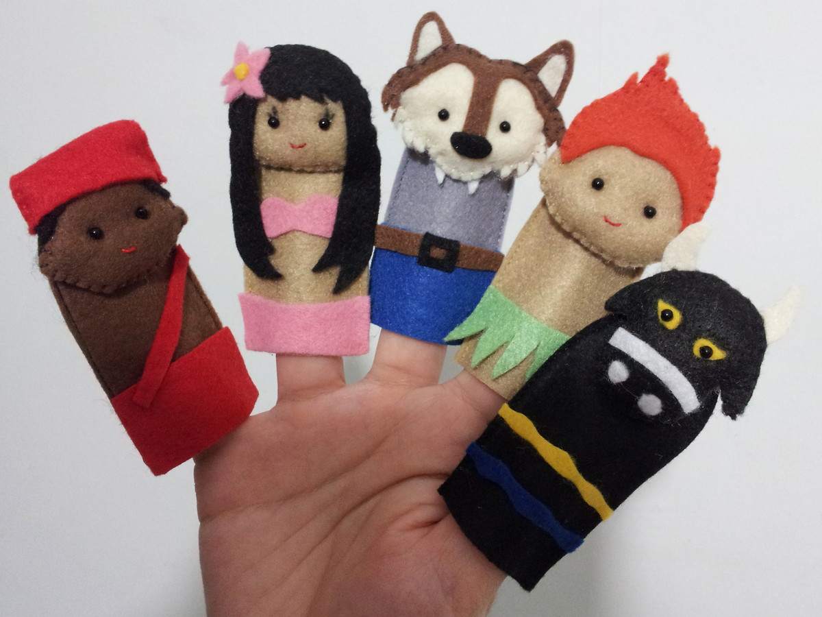 Muralzinho de Ideias - Aprenda a criar dedoches de personagens do ...